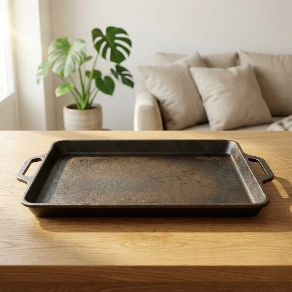 Glass baking trays for oven use
